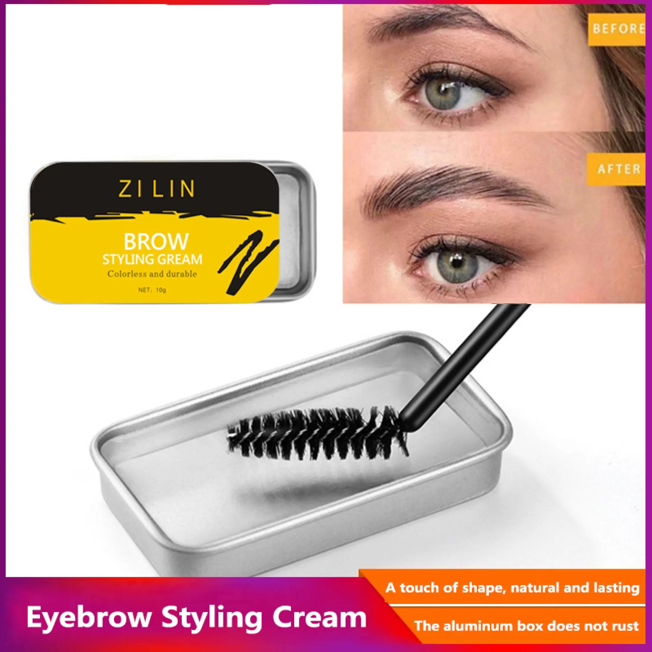 Elecool Zilin 3d Brows Gel Wild Eyebrow Styling Soap Set With Brush Colorless Eyebrow Cream Eyebrow Setting Gel Lasting Waterproof Eyebrow Tint Lazada Ph