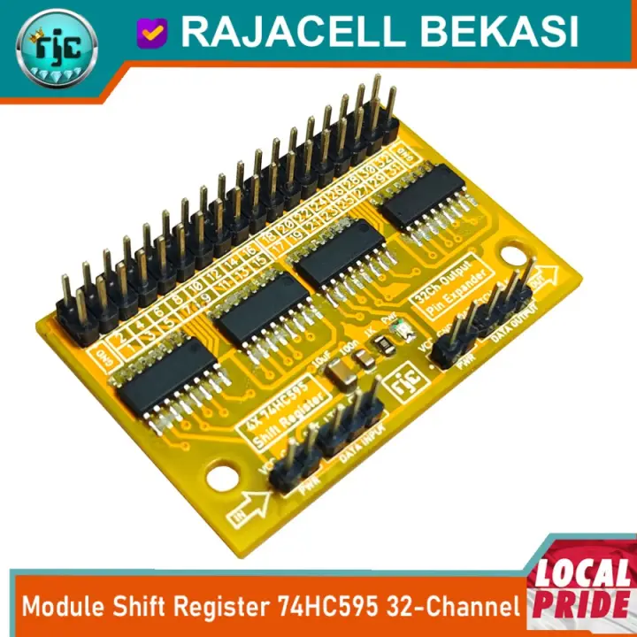 Modul Rister Module Shift Register 32 Ch Output Multiplexer 74HC595 GPIO Expansion ...
