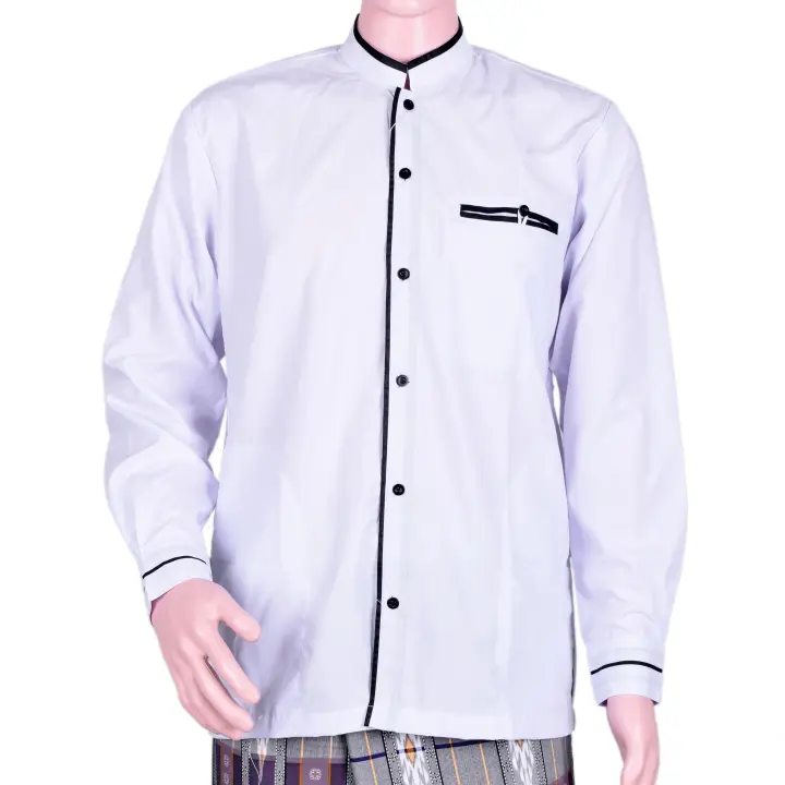 Kemeja Koko Pria List Baju Muslim Polos Berkualitas Keren Dan Berwibawa Lazada Indonesia