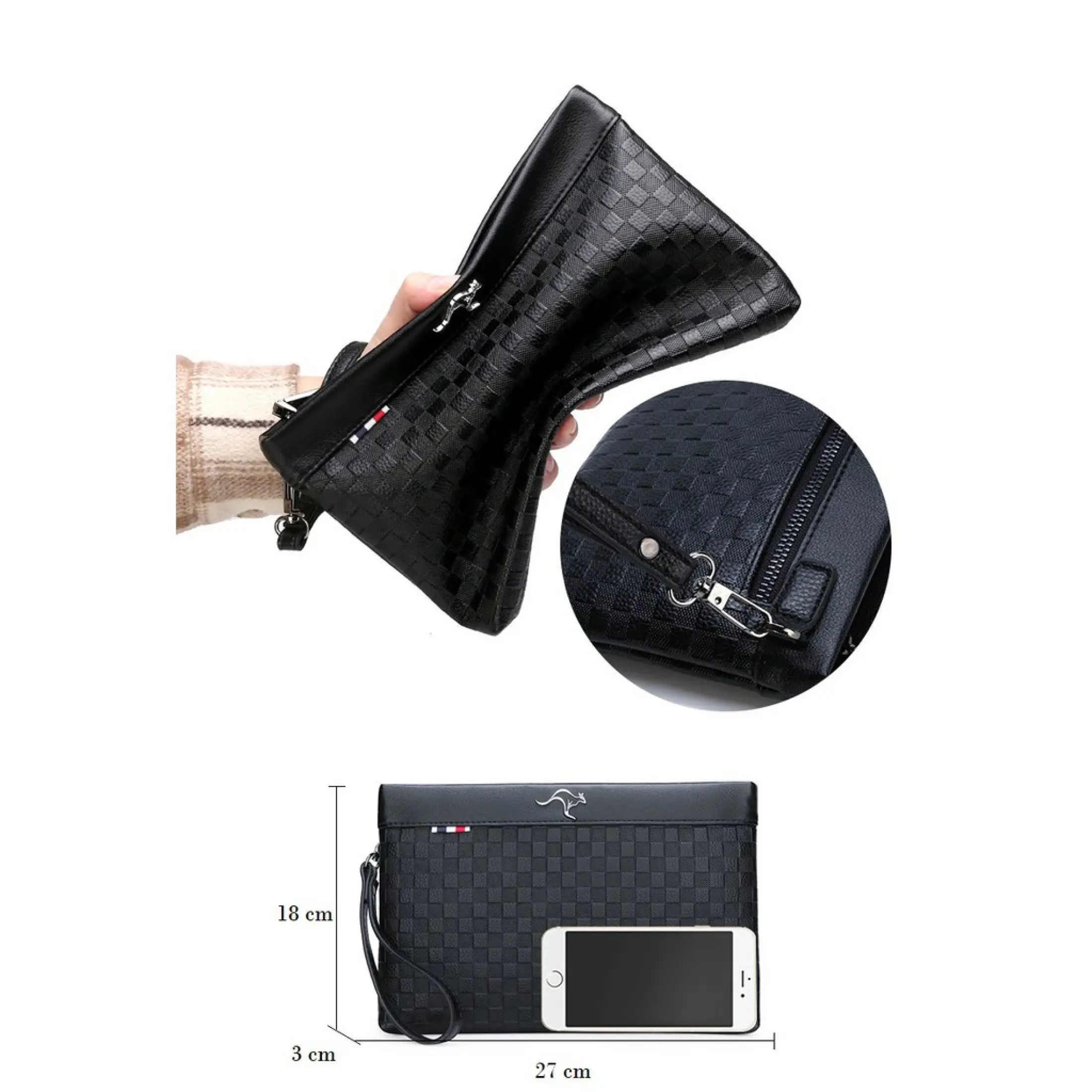 Clutch Pria Branded 2020 Korea Distro Korean Style Keren Original Bodypack  Casual Hand Coach Handbag Terbaru Import Pesta Simple Bag Ennwen W49  Business Clutch Model Sydney / Tas Tangan Handbag Dompet Pria