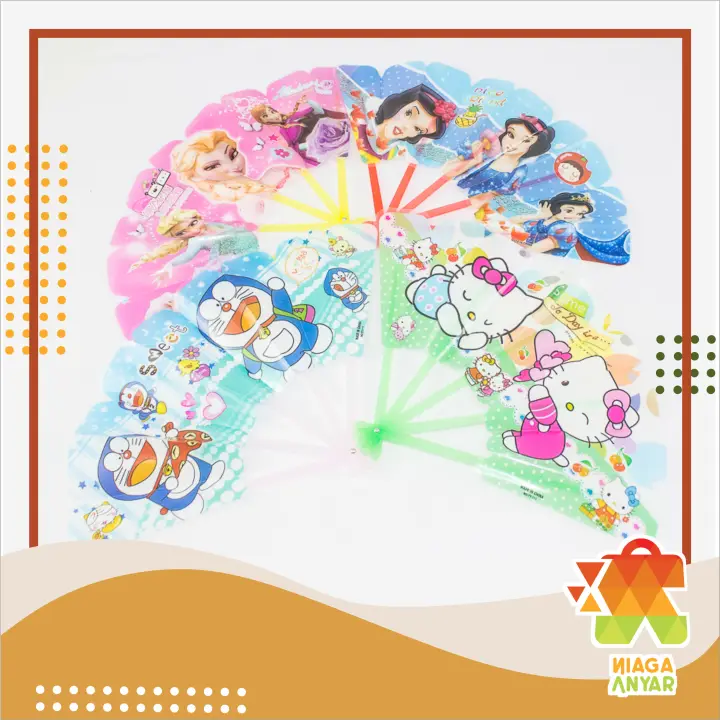Na Kipas Karakter Plastik Kipas Tangan Karakter Kipas Anak Lazada Indonesia