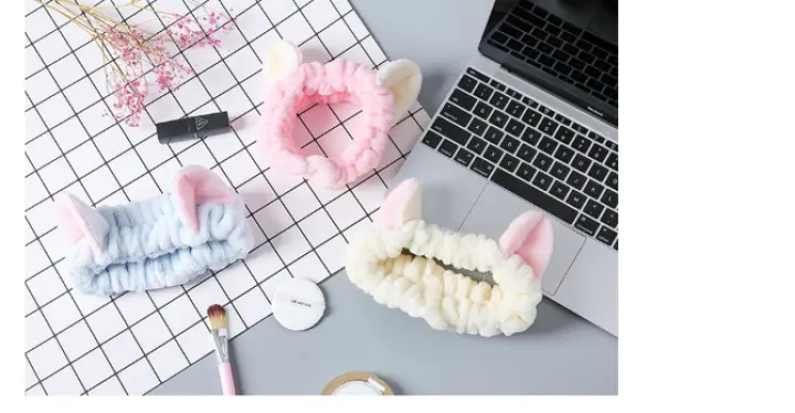 BSS Bandana Bunny Make up Ikat kepala Kucing Cuci Muka