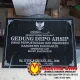 PRASASTI PERESMIAN PAHAT MARMER HITAM 60X90 CM. 