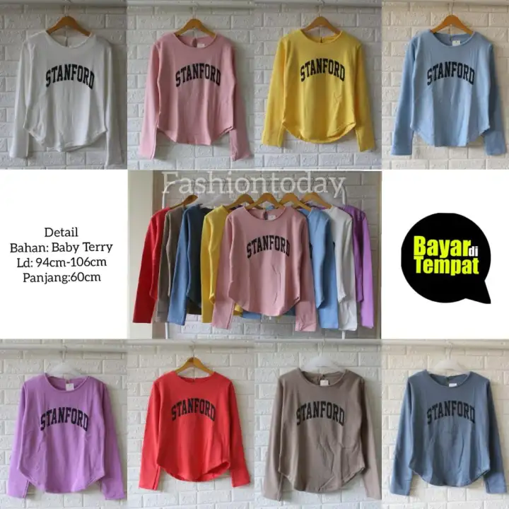 Kaos Tshir Kaos Crop Kaos Crop 0val Sablon Pakaian Wanita Pakaian Murah Wanita Atasan Crop Kaos Crop Lengan Panjang Baju Lengan Panjang Wanita Kaos Crop Murah Lazada Indonesia