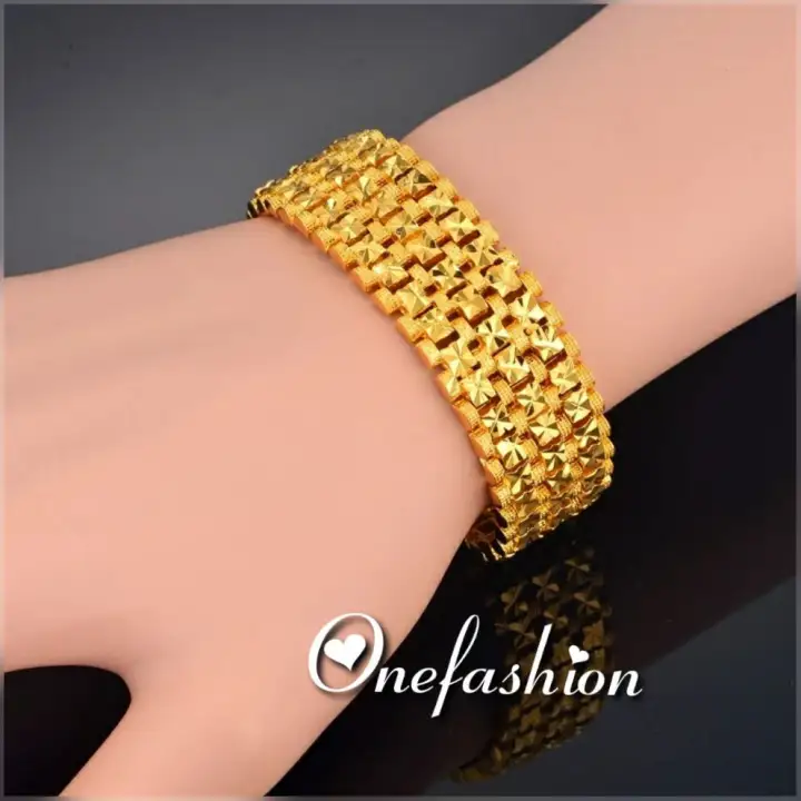 Gelang Rantai Rolex Emas Pria Model Hip Hop Lazada Indonesia