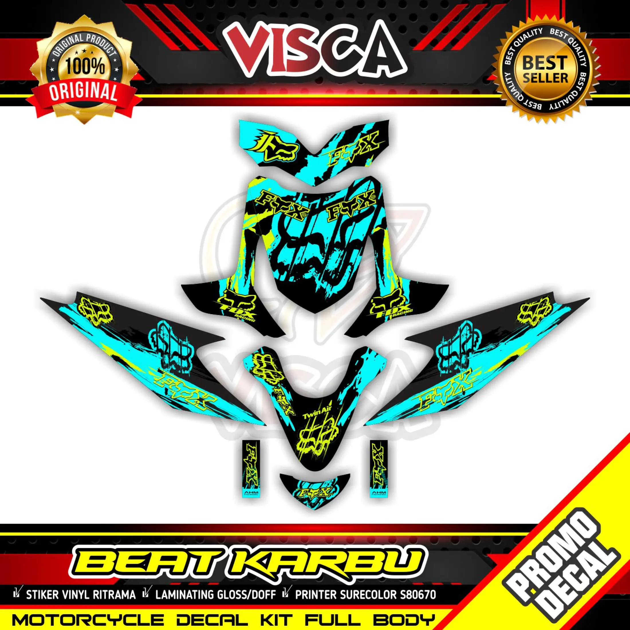 Decal Beat Karbu Stiker Beat Karbu Striping Beat Karbu Fullbody Fox Lazada Indonesia