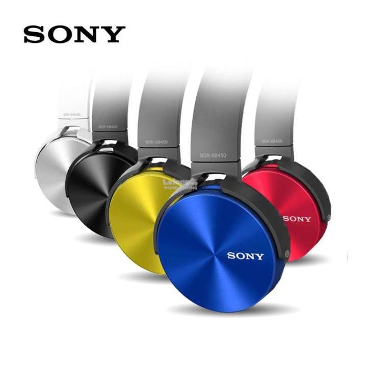 HEADSET HEADPHONE SONY EXTRA BASS MDR XB450 -HANDSFREE BANDO SUPER BASS  EARPHONE MURAH | Lazada Indonesia