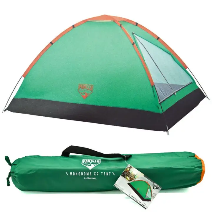 Black and Orange Pup Tent