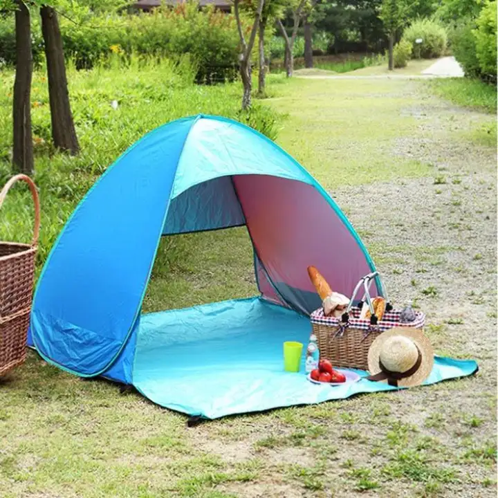 Tenda Camping Lipat Instan Bukaan Otomatis Portabel Pantai Kemah Instant Kemping Berkemah Foldable Outdoor Hiking Piknik Portable Lazada Indonesia