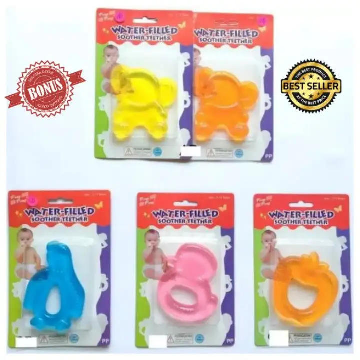 Water Filled Soother Teether Mainan Gigitan Bayi Usia 3 Bulan Sampai 12 Bulan Lazada Indonesia