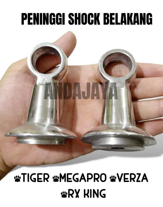 Peninggi Shock Belakang Model Anting  GL Pro Megapro Tiger Revo Thunder Verza Dan  Rx King