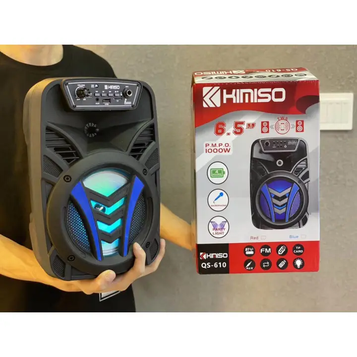 Speker Cas Spiker Salon Speeker Kimiso Tws Speaker Bluetooth Karaoke Kimiso Qs 609 Bonus Mic Karoke Dan Remote Control Bluetooth Wireles Tws Microfon Warna Random Lazada Indonesia