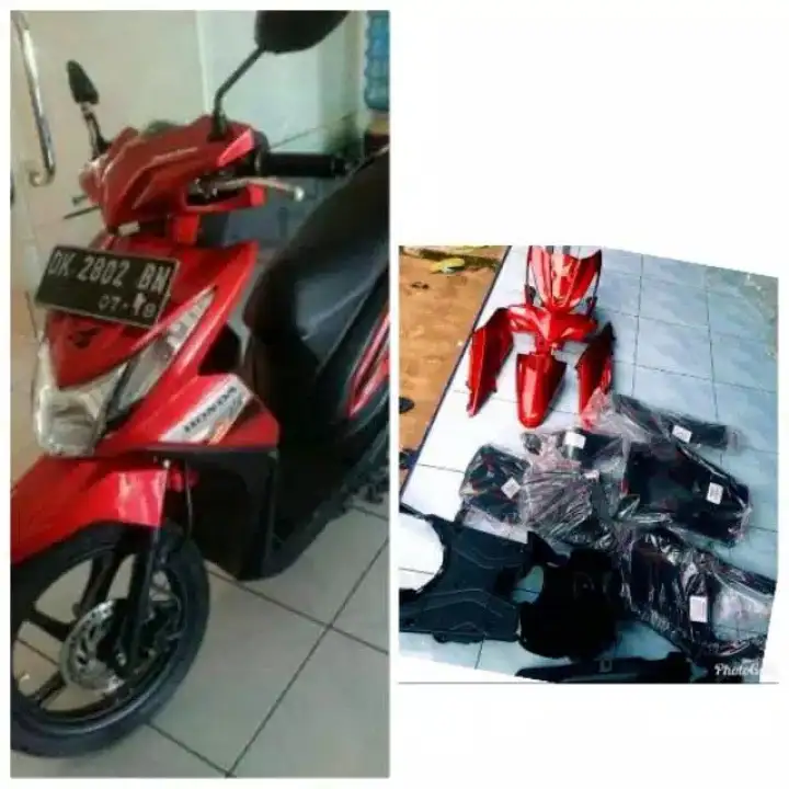 Full Body Honda Beat Fi Tahun 2013 2014 Warna Merah Lazada Indonesia