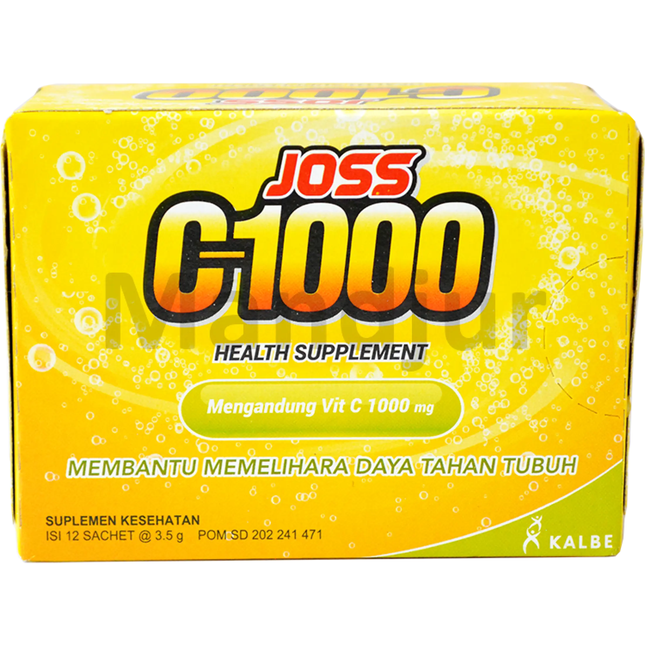 Joss C 1000 Box Isi 12 Sachet Minuman Serbuk Vitamin C 1000 Mg Lazada Indonesia