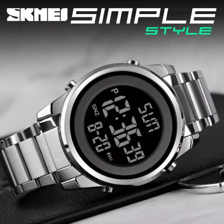 Skmei 1611 Original Jam Tangan Pria Digital Rantai Sport Tahan Air Lazada Indonesia
