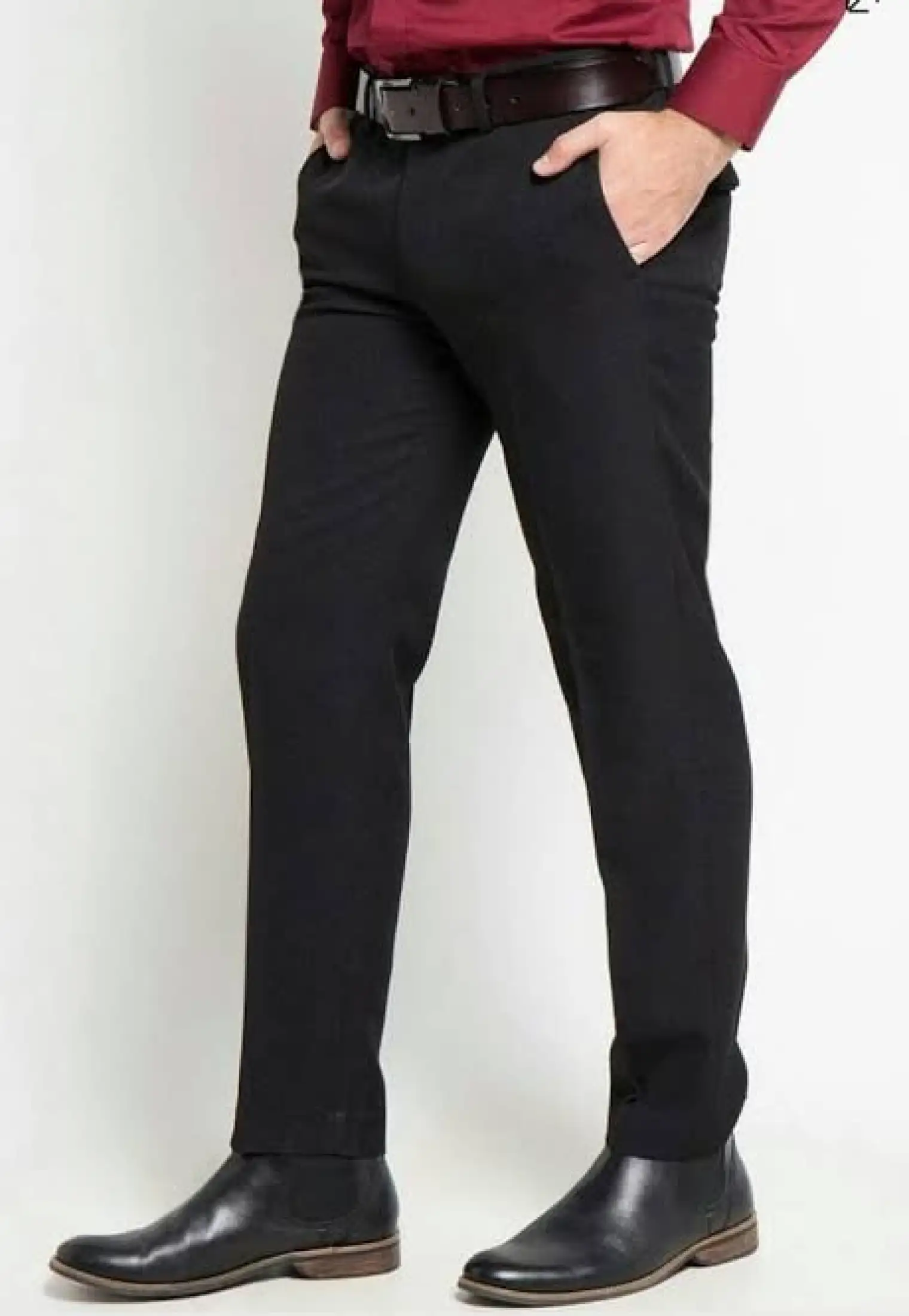 Celana Jas Panjang Pria Bahan Katun Licin Formal Warna Hitam Promo Murah Bisa Cod Lazada Indonesia