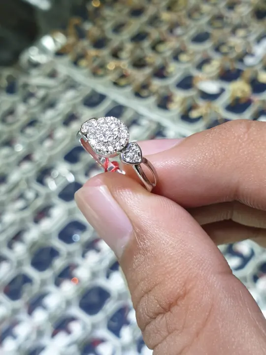 Cincin Emas Putih Simple Mata Bundar Lazada Indonesia