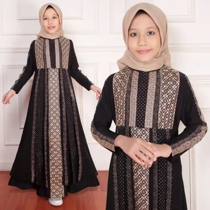 Gamis Arab Anak Cod Rina Busana Gamis Ibu Anak Couple Dress Arab Anak Perempuan Abaya Turki Anak Melati Baru Anak Lazada Indonesia