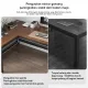 Meja L Meja Kantor Meja komputer Meja kerja besi Serbaguna Meja Pc Meja Gaming Meja L Belajar. 