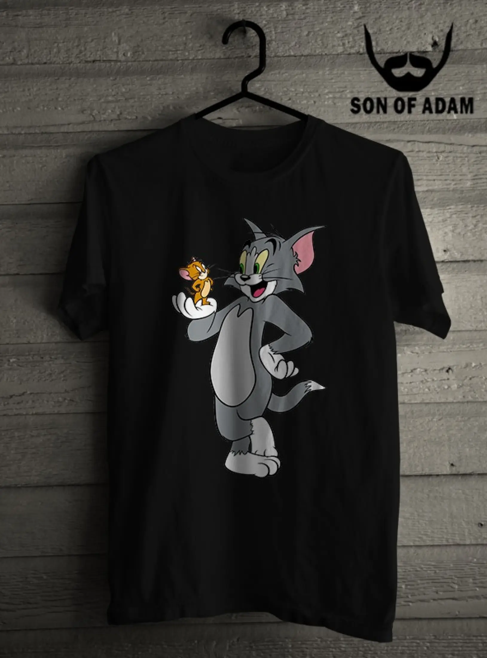 Baju Kaos Fashion Pria Murah Custom Sablon Dtg Desain Tom And Jerry Lazada Indonesia