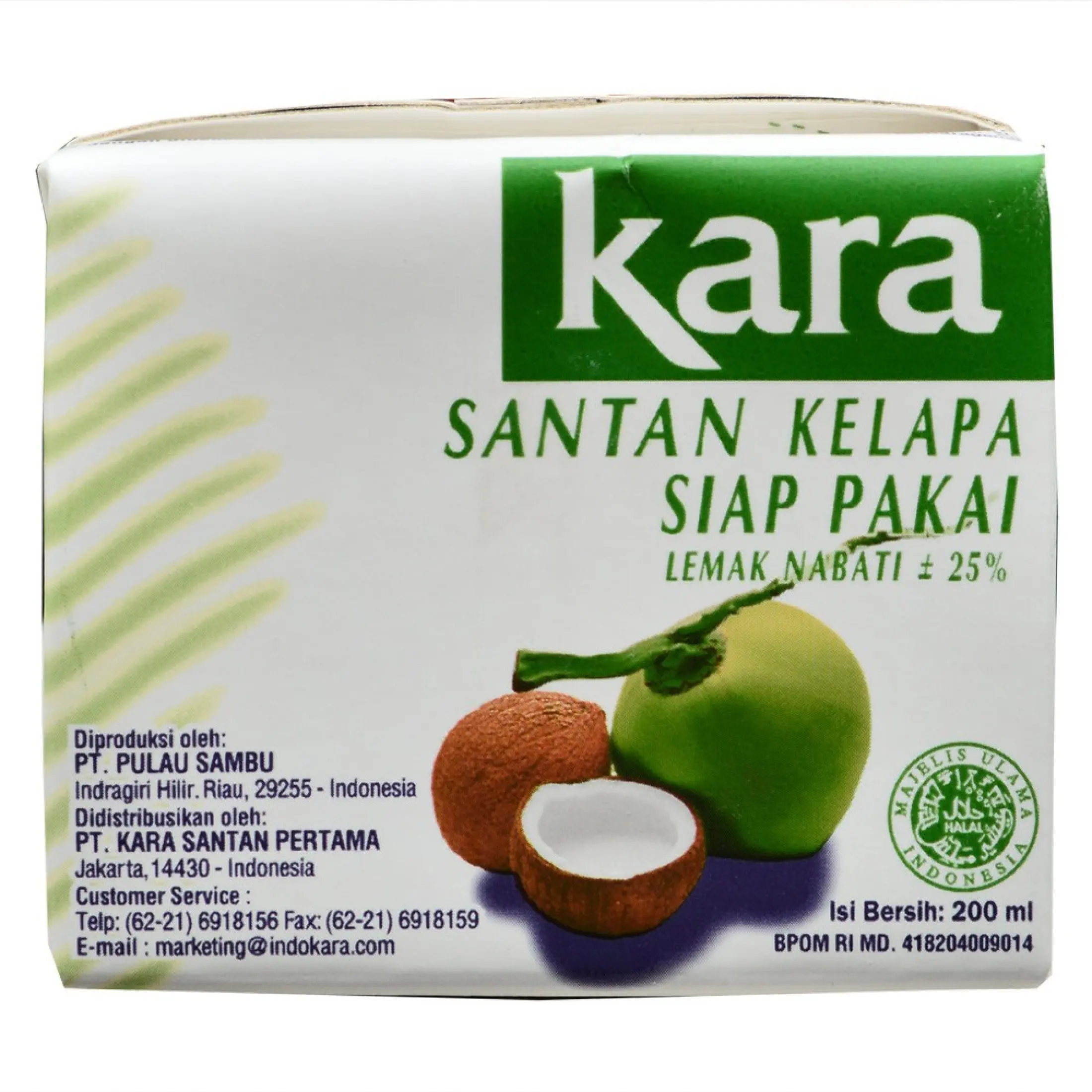 Kara Santan Kelapa Instant Kotak 200 Ml Lazada Indonesia