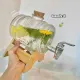 【Ready Stock】Dispenser Kulkas Mini Jus 1 Liter Kaca Tempat Jus Dispense Minuman Jus Kaca Jus Water Dispenser. 