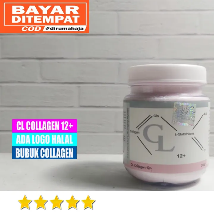 Terbukti Ada Logo Halal Cl Collagen 12plus Premium Colagen Gluta C Vit C Original 100