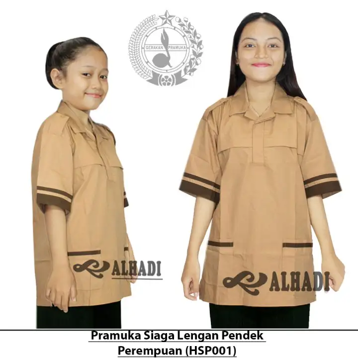 Kemeja Coklat Pramuka Siaga Lengan Pendek Baju Seragam Sekolah Siswa Siswi Sd Madrasah Hsp001 Batik Alhadi Lazada Indonesia