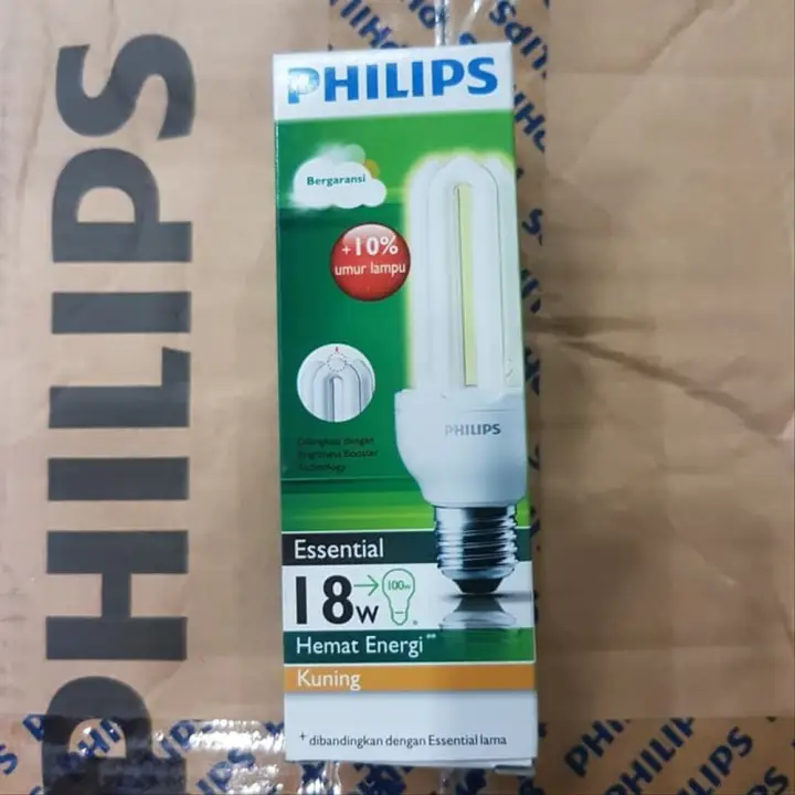 Lampu Philips Essential 18w 18 Watt 18 W 18watt Warmwhitelight Kuning Lazada Indonesia