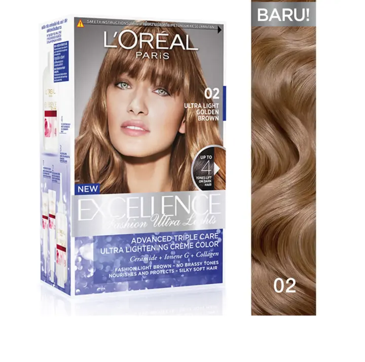 L Oreal Paris Fashion Ultra Light Hair Color 02 Golden Brown Loreal Cat Pewarna Rambut Permanen Lazada Indonesia