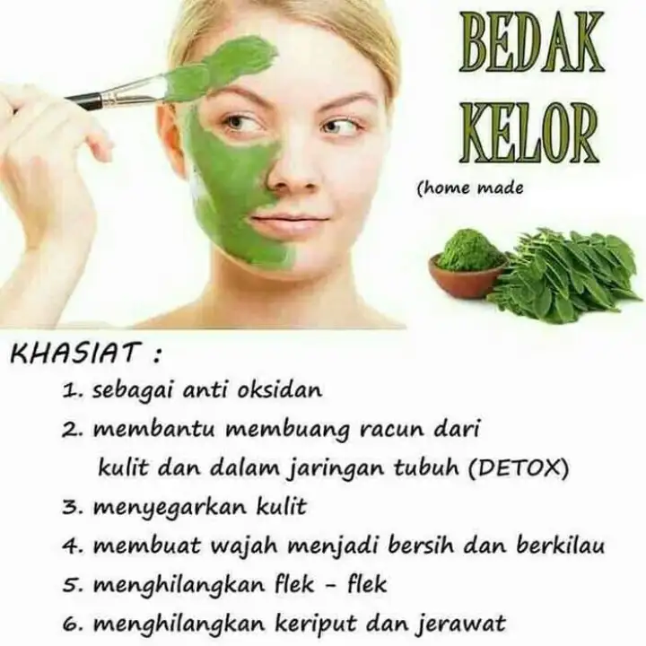 Masker Wajah Daun Kelor Moringa Oleifera Powder Bubuk Alami 100% - Terlaris | Lazada Indonesia