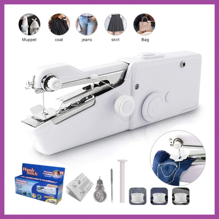Mesin Jahit Tangan Mini Portable Handy Stitch Alat Jahit Genggam Fr Gallery Lazada Indonesia