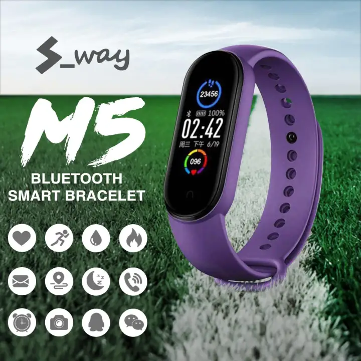 S Way M5 Sukan Jam Tangan Pintar Lelaki Wanita Kecergasan Tracker Smartwatch Band 5 Sukan Watch Untuk Ios Android Untuk Telefon Lazada