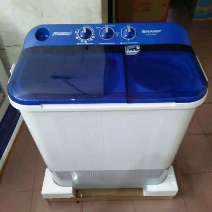 Mesin Cuci Sharp Est 75 Nt 7kg 2 Tabung 75nt 7 Kg Puremagic Low Watt Lazada Indonesia