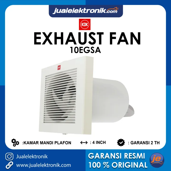 Kdk Exhaust Fan Kamar Mandi 4 Inch Plafon 10egsa Lazada Indonesia