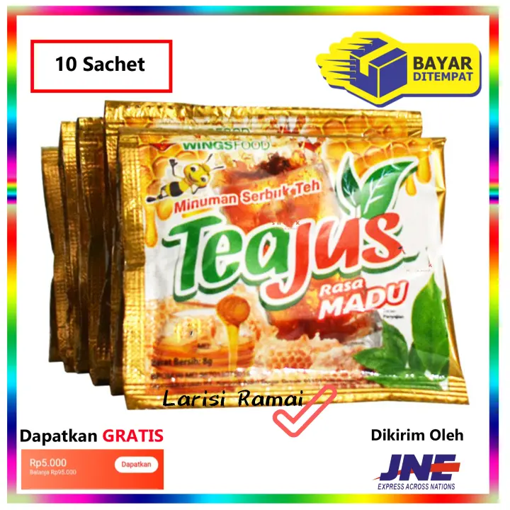 10 Sachet) Tea Jus Varian Rasa Madu | Lazada Indonesia