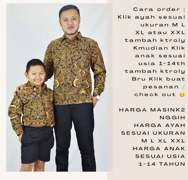 Jual Bisa Cod Koko Couple Ayah Dan Anak Tanggung Usia 10 14 Th Koko Couple Ayah Dan Anak Original Di Lapak Oring Shop Bukalapak