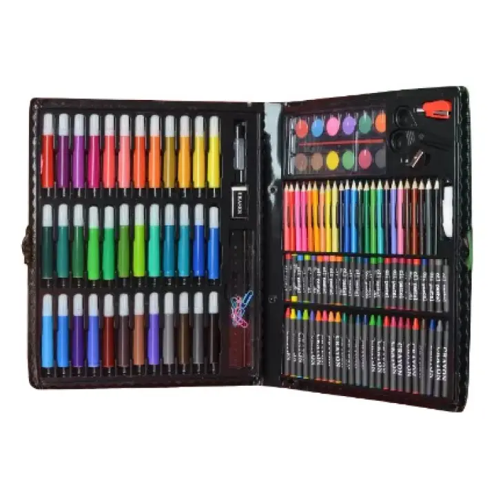Krayon Set Isi 150 Super Mega Art Set Anak 150pcs Spidol Crayon Set Menggambar New Alat