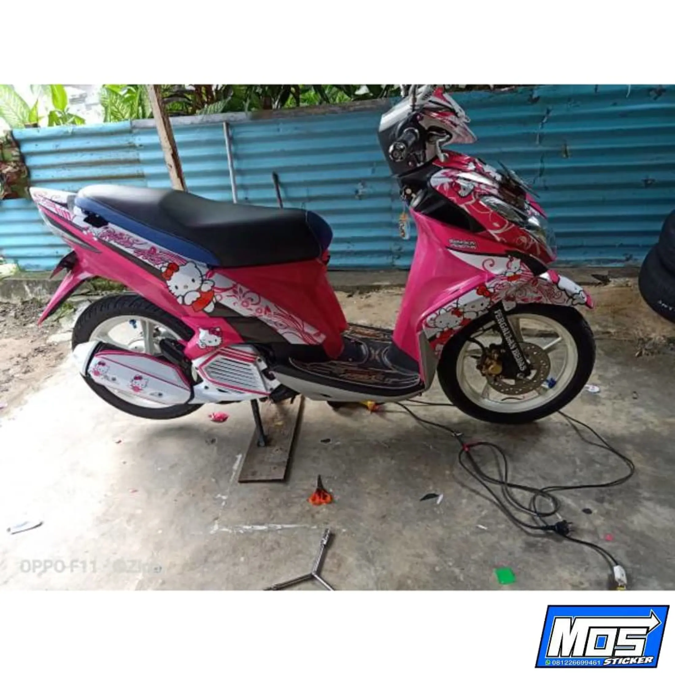 Decal Motor Xeon Hello Kitty Lucu Cantik Pink Sticker Lazada Indonesia