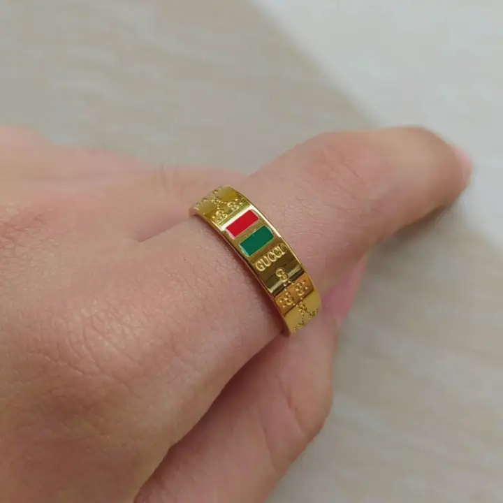 Cincin Mewah Titanium Asli Model Gucci Lazada Indonesia