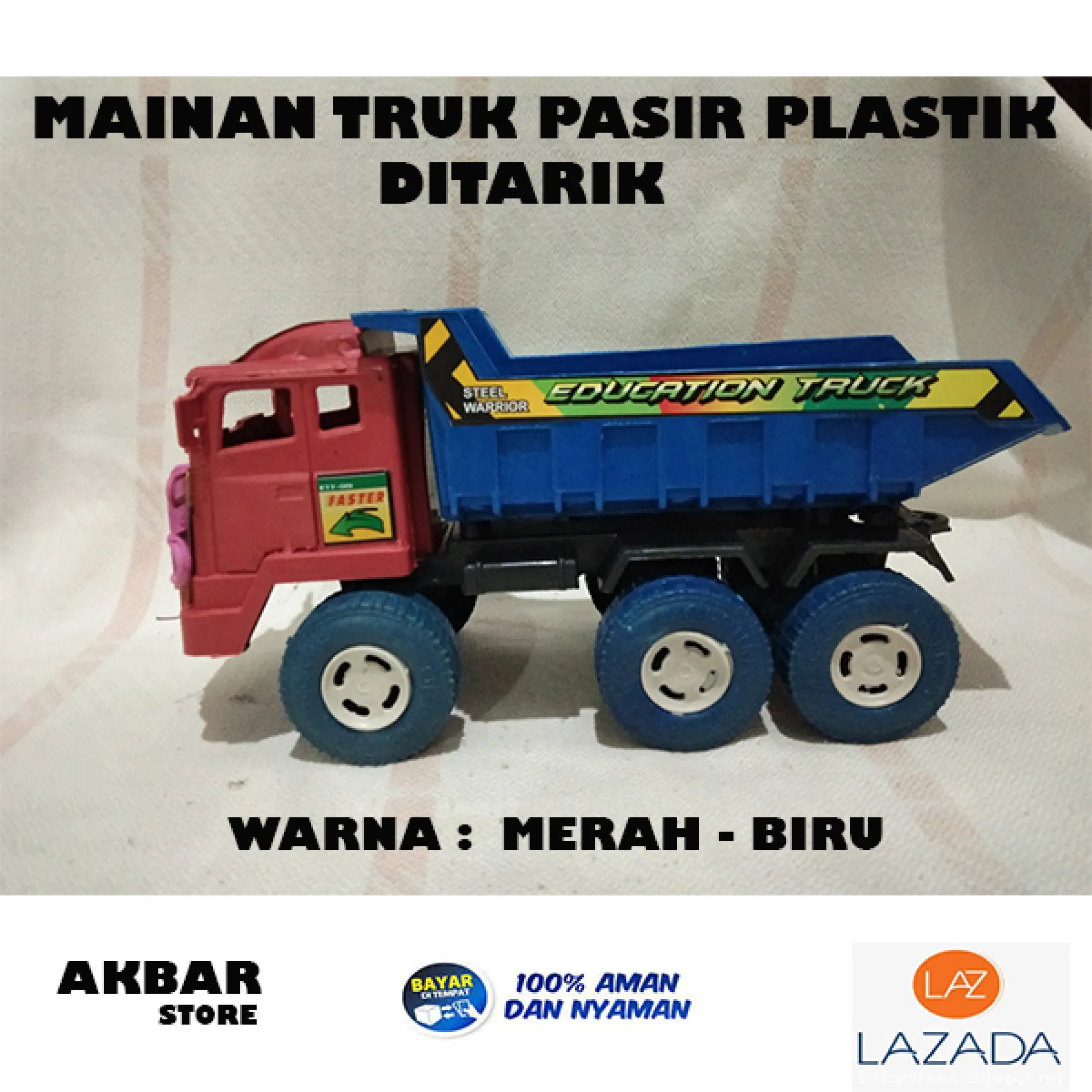 MAINAN TRUK PASIR PLASTIK TARIK Lazada Indonesia