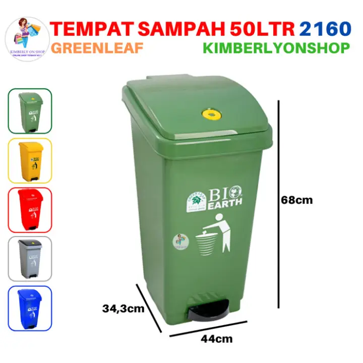 Termurah Bisa Tong Sampah Bio Injak 50 Liter Green L Ea F 2160 Hijau Sedia Juga Tempat Sampah Injak Tempat Sampah Dapur Tempat Sampah Mobil Tempat Sampah Kamar Tempat Sampah Karakter Lazada Indonesia