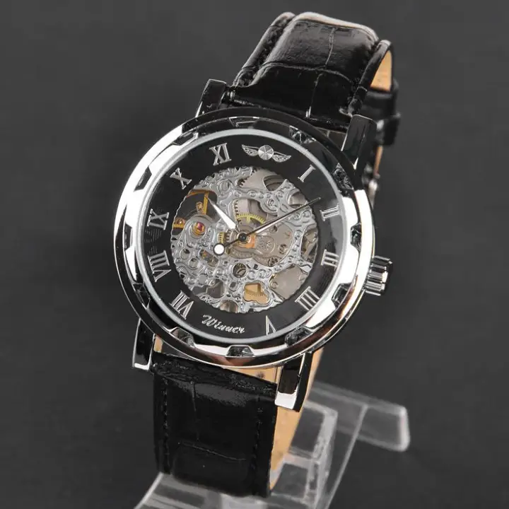 Winner U8018 Automatic Mechanical Watch Jam Tangan Otomatis Mekanis Black Lazada Indonesia