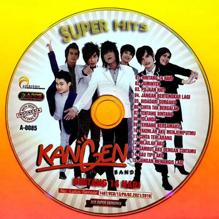 Kaset Vcd Original Karaoke Lagu Super Hits Kangen Band Lazada Indonesia