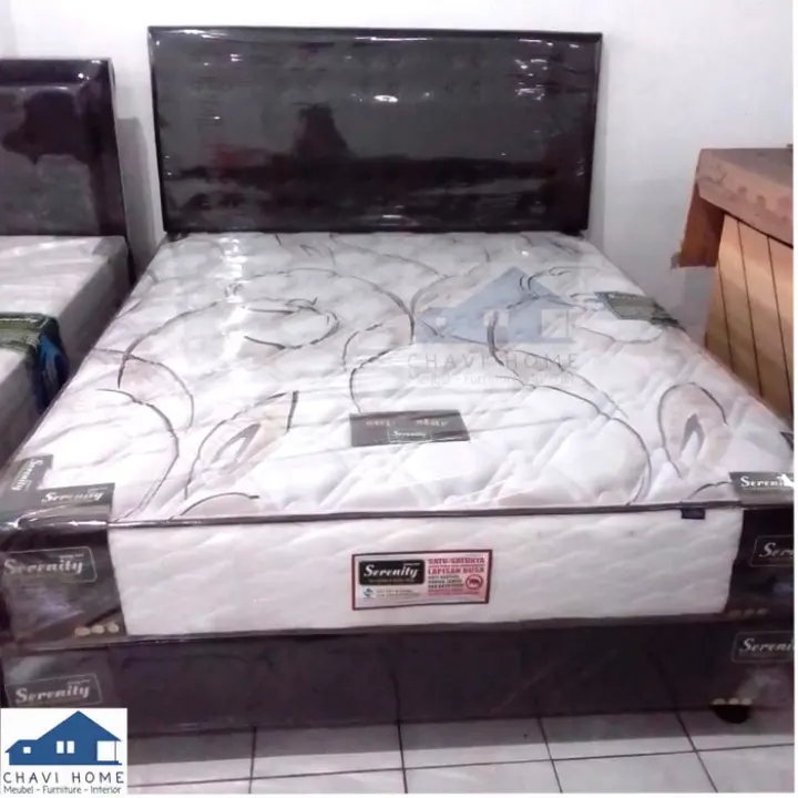 Set Kasur Springbed Elite Serenity Spring Bed Ukuran 160x200 Lengkap Lazada Indonesia