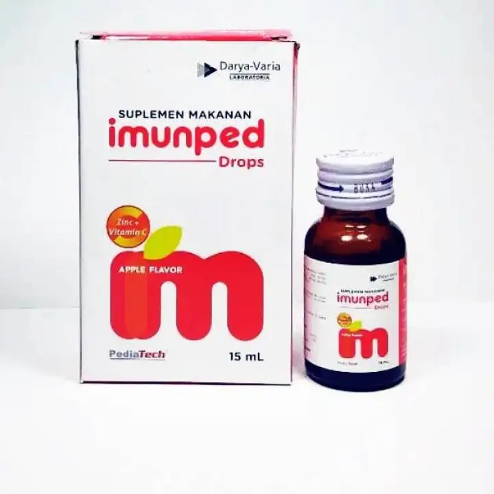 Imunped Drop 15 Ml Suplemen Yang Mengandung Vitamin C Dan Zinc Sulfat |  Lazada Indonesia