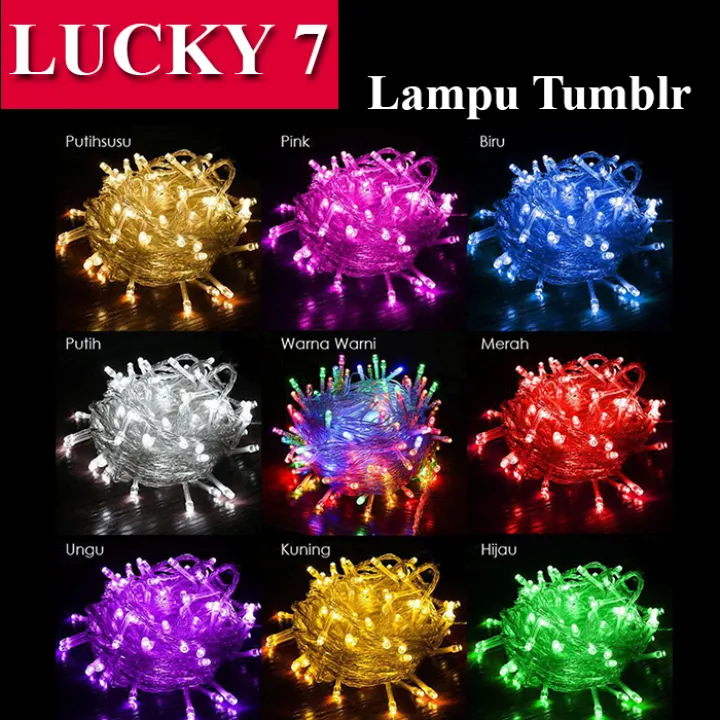 Lucky 7 Lampu Tumblr 10 Meter Rainbow Lampu Hias Kamar Tidur Lampu Led Lazada Indonesia