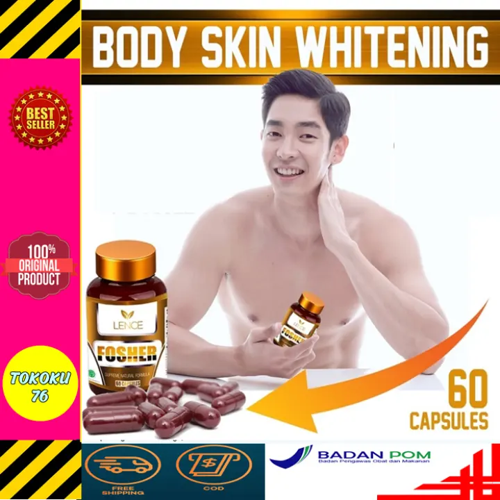 Super Diskon Gede Gedean Suplemen Pemutih Pria Gluta Fosher Whitening Pemutih Kulit Pria Ampuh Pemutih Badan Muka Selangkangan Bokong Obat Pemutih Gluta Frozen Pemutih Kulit Pria Terbaik Se Asia Lazada Indonesia