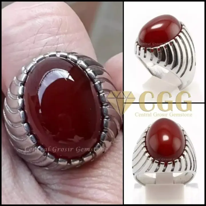 Batu Cincin Natural Yaman Wulung Coklat Garansi Batu Akik Original Lazada Indonesia