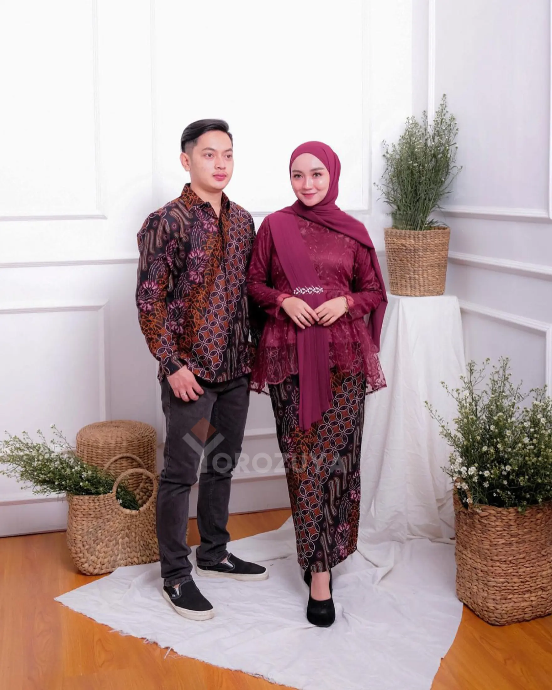 Batik Brokat Couple Kebaya Modern Terbaru 2021 Kebaya Lamaran Kebaya Wisuda Kebaya Tunangan 2021 Lazada Indonesia